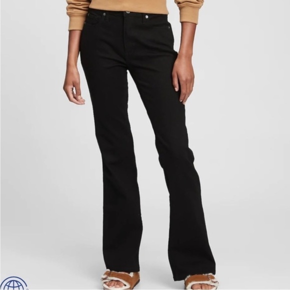 NWT! GAP Black Stretch Boot Leg Mid-Rise Jeans - Multiple Sizes🩵 - Picture 5 of 14